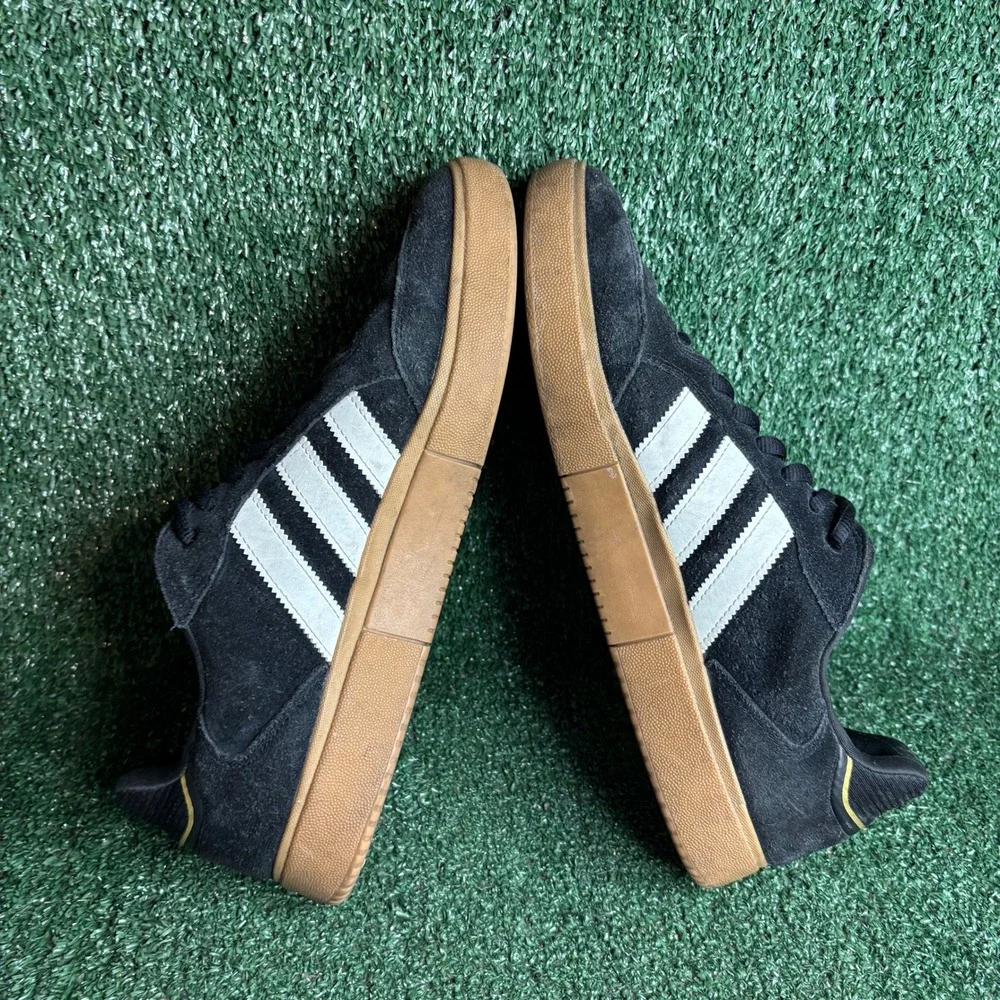 Adidas Tyshawn Suede Gum Sole Skateboard Sporty Sneaker Black Mens Size 11.5